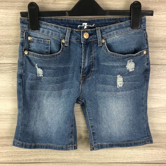 7 For All Mankind Jean Shorts - Picture 1 of 4